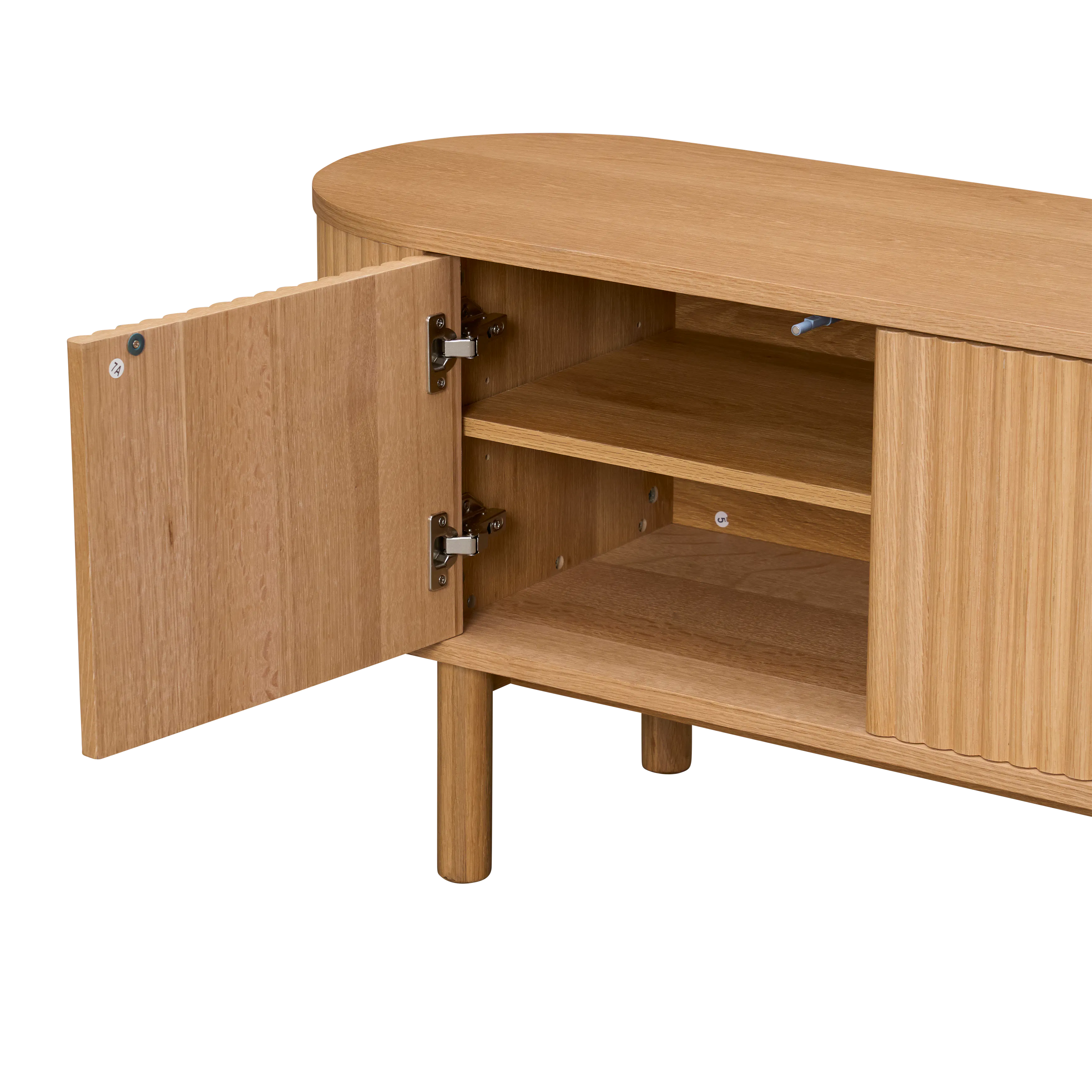 (As-is) Gionne TV Console 2m - Oak - 18
