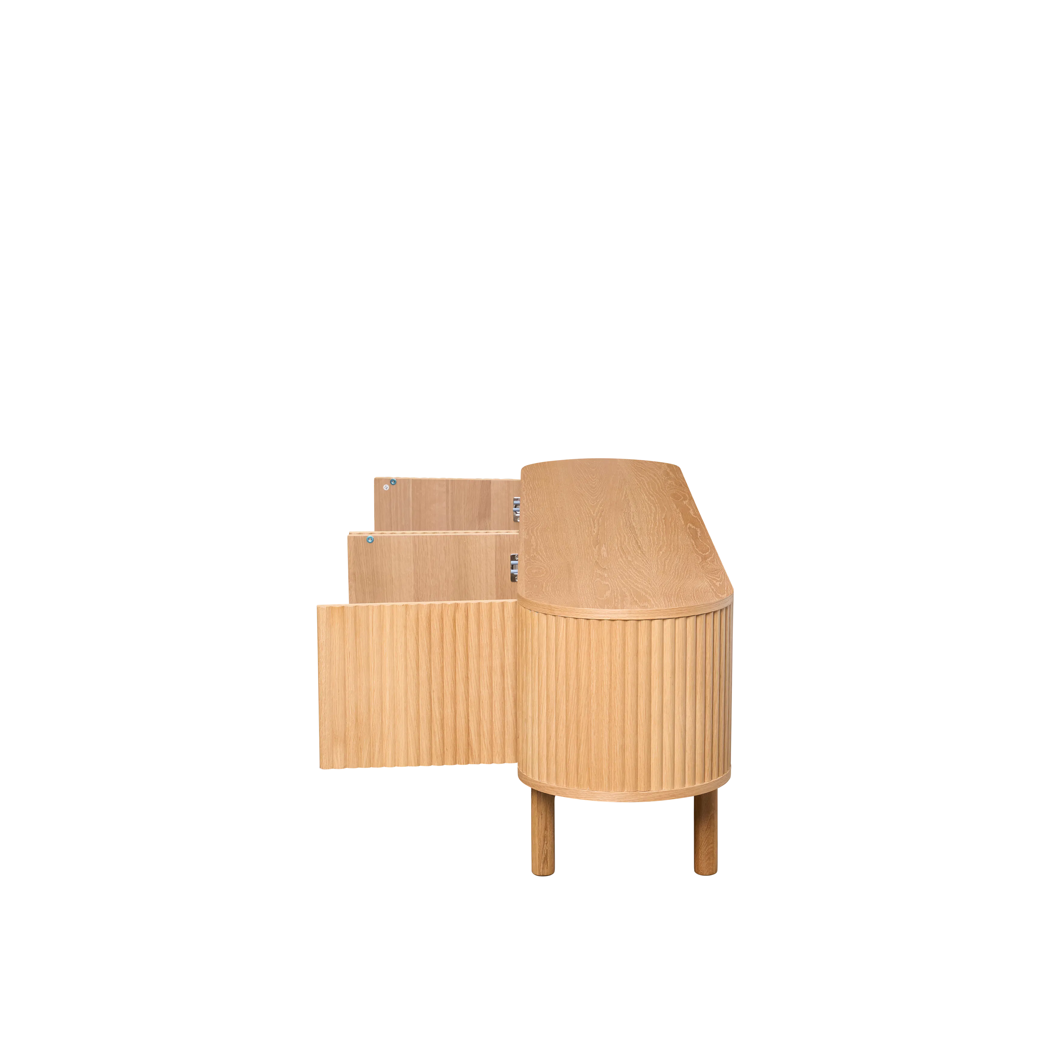 (As-is) Gionne TV Console 2m - Oak - 20