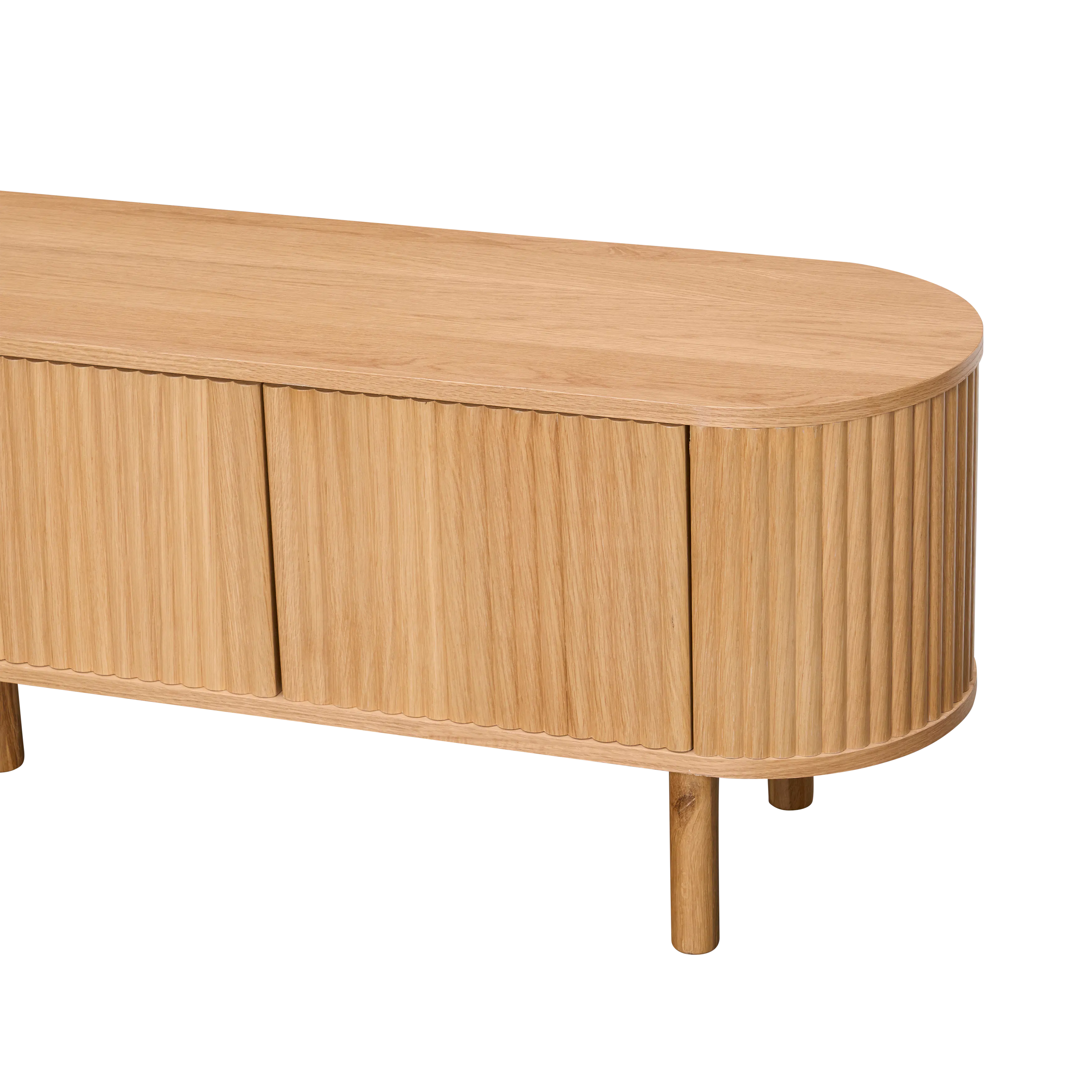 (As-is) Gionne TV Console 2m - Oak - 27