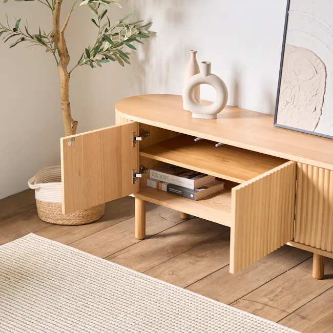 Gionne TV Console 2m - Oak - 7