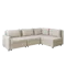 Cameron 4 Seater Sectional Storage Sofa - Sand (Fabric)