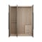 Lucca 3 Door Wardrobe 7 - Graphite Linen, Herringbone Oak