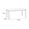 Paco Dining Table 1.5m - Natural, White - 1