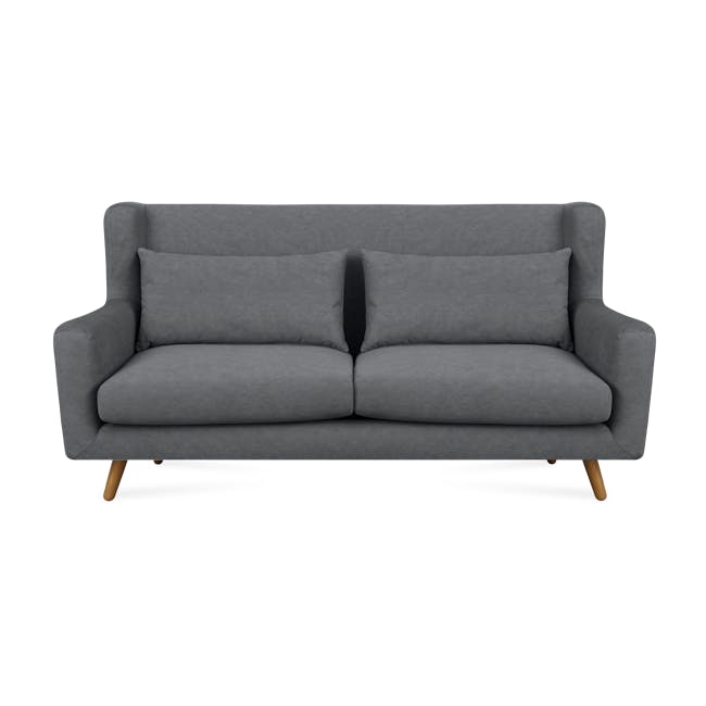 Luke 3 Seater Sofa - Dark Grey (Scratch Resistant) - 0