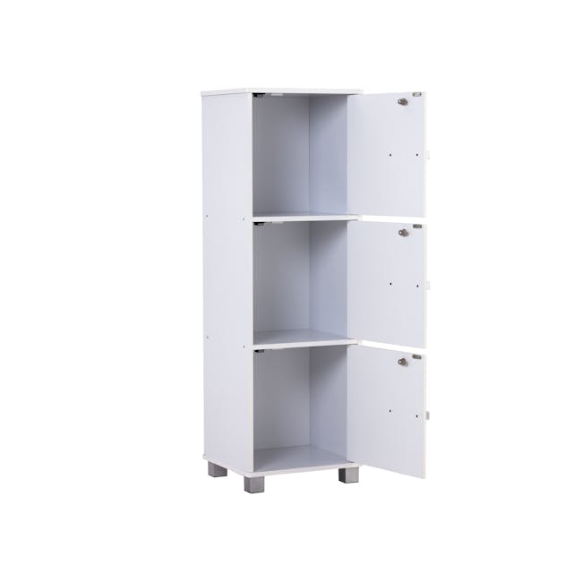 Naya 3 Door Cabinet - White - 1