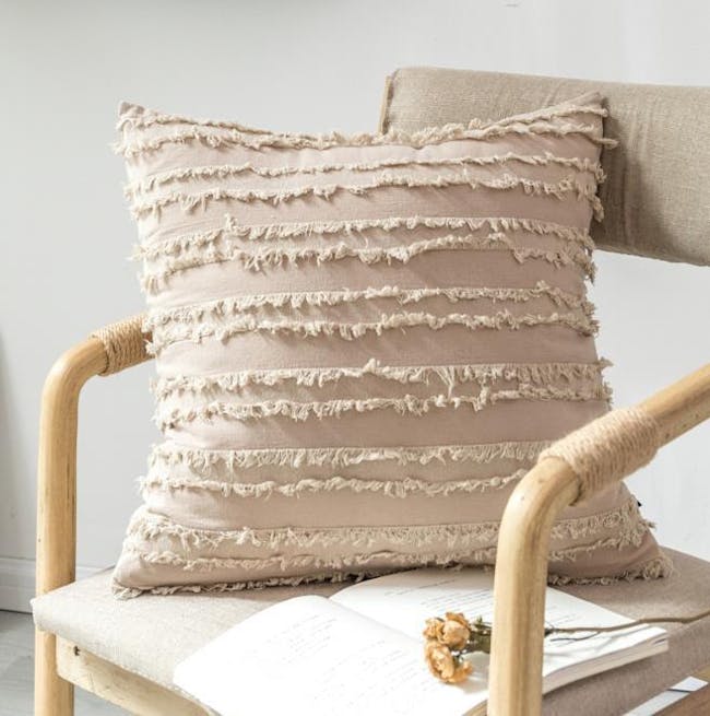 Julie Cushion Cover - Taupe - 4