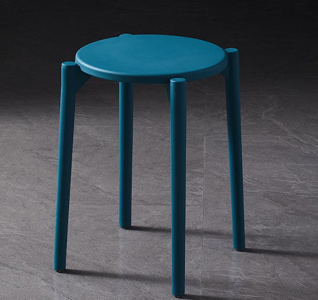 Olly Pop Stackable Stool - Teal - 3