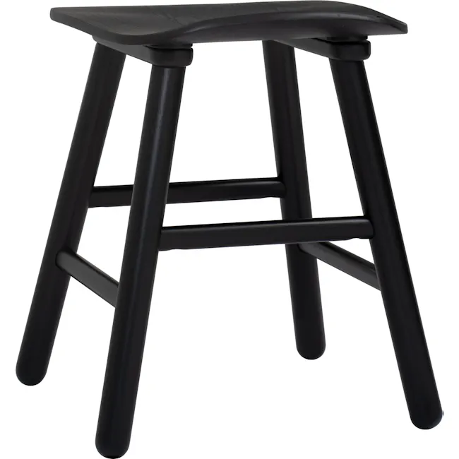 Kaito Stool - Black Ash - 5 - Stool, black, modern, minimalist, ergonomic, wooden, seat, backrest, sturdy, adjustable