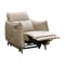 Cole Recliner Armchair - Beige (Genuine Cowhide + Faux Leather) - 0