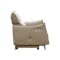 Cole Recliner Armchair - Beige (Genuine Cowhide + Faux Leather) - 3