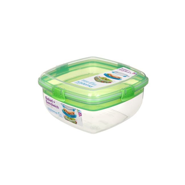 Sistema Salad N Sandwich To Go 1.63L - Green - 1