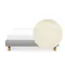 ESSENTIALS Queen Divan Bed - Oat (Eco Clean Fabric)