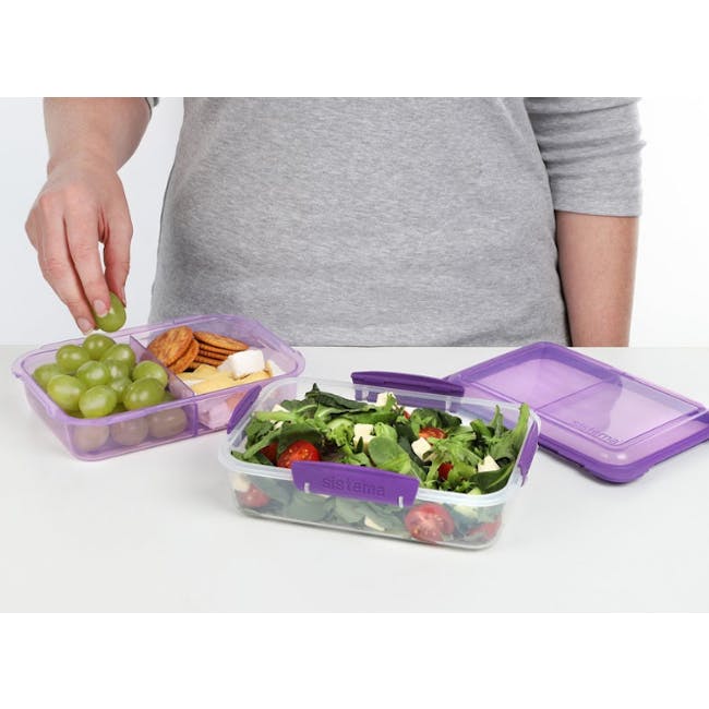 Sistema Lunch Stack To Go Rectangle 1.8L - Purple - 1