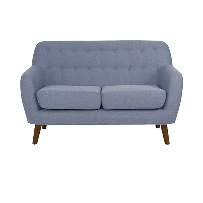 Emma 2 Seater Sofa with Emma Armchair - Dusk Blue - 1