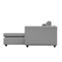Wesley L-Shaped Sofa -  Ash Grey (Fully Removable Covers) - 7