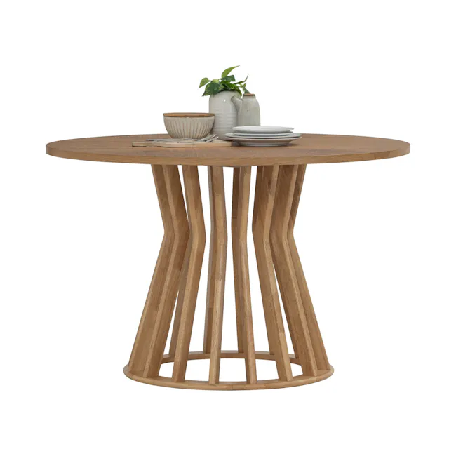 Dominic Round Dining Table 1.2m - Natural - 3