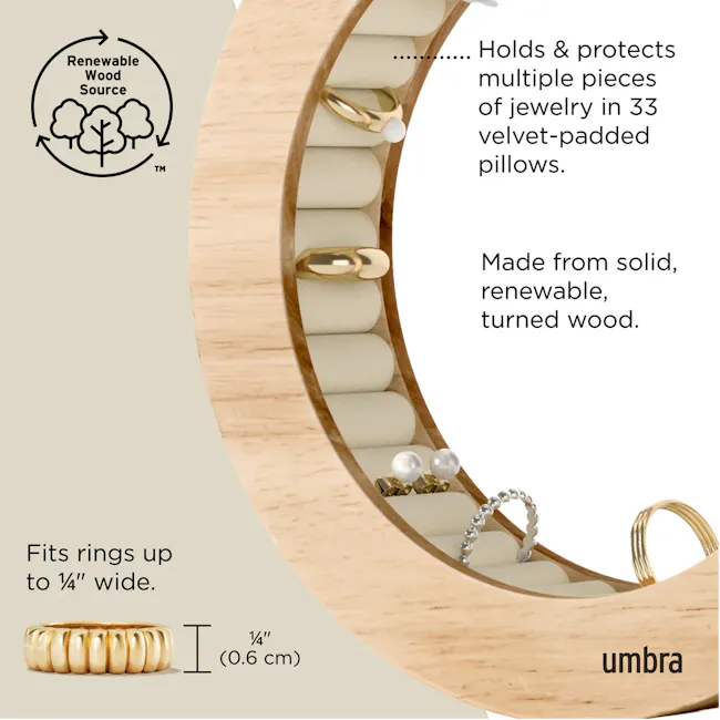 Ferris Jewelry Organizer - Natural - 3