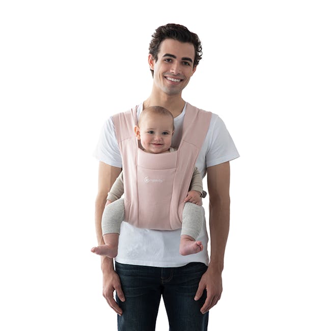 Ergobaby Embrace Newborn Baby Carrier - Blush Pink - 1