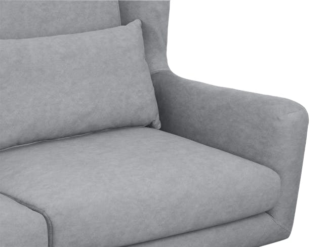 Luke 3 Seater Sofa - Grey (Scratch Resistant Fabric) - 4