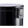 EKO Luna Stainless Steel Step Bin With Soft Closing Lid - Black (4 Sizes) - 1