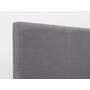 ESSENTIALS Single Headboard Divan Bed - Grey (Fabric) - 6