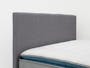 ESSENTIALS Single Headboard Divan Bed - Grey (Fabric) - 7