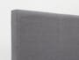 ESSENTIALS Super Single Headboard Divan Bed - Grey (Fabric) - 7