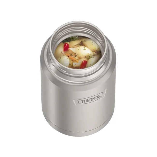 Thermos® ICON™ Food Jar 24oz with Foldable Spoon (IS3012) - Matte Stainless Steel - 2