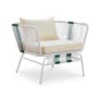 Beckett Outdoor Armchair - White, Green - 0