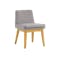 Fabian Dining Chair - Natural, Dolphin Grey (Fabric)