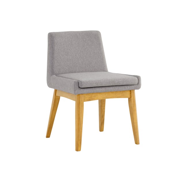 Fabian Dining Chair - Natural, Dolphin Grey - 0