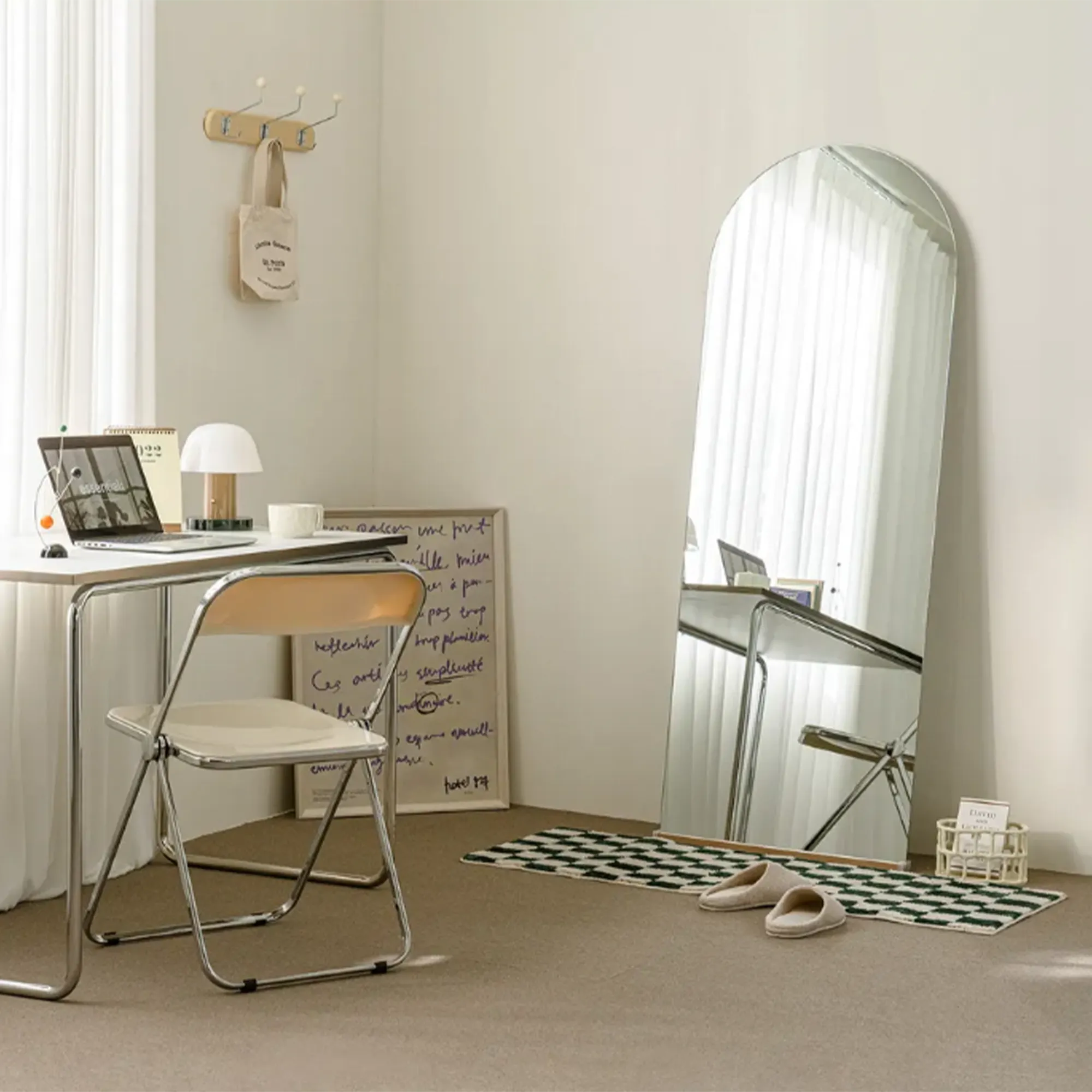 (As-is) Ulyssa Arched Standing Floor Wall Mirror (3 Sizes) - 50 x 160 cm - 19