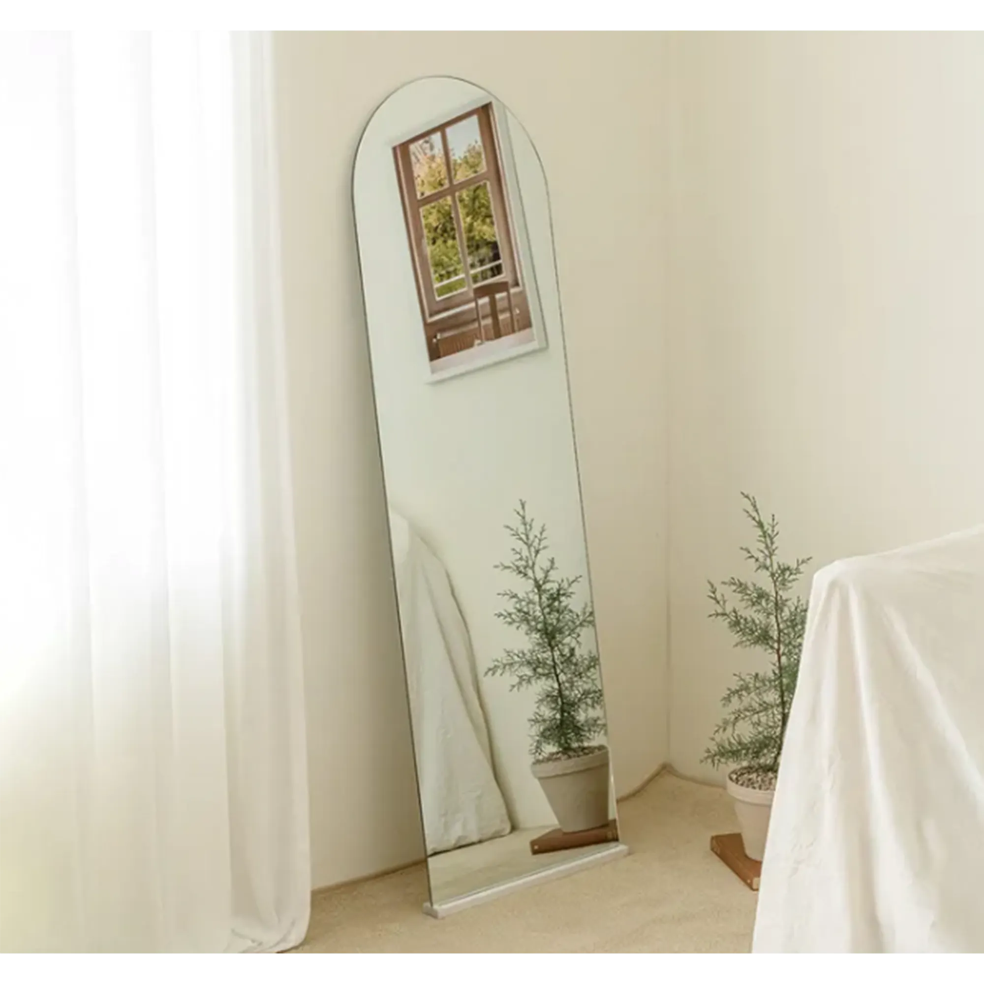 (As-is) Ulyssa Arched Standing Floor Wall Mirror (3 Sizes) - 50 x 160 cm - 20