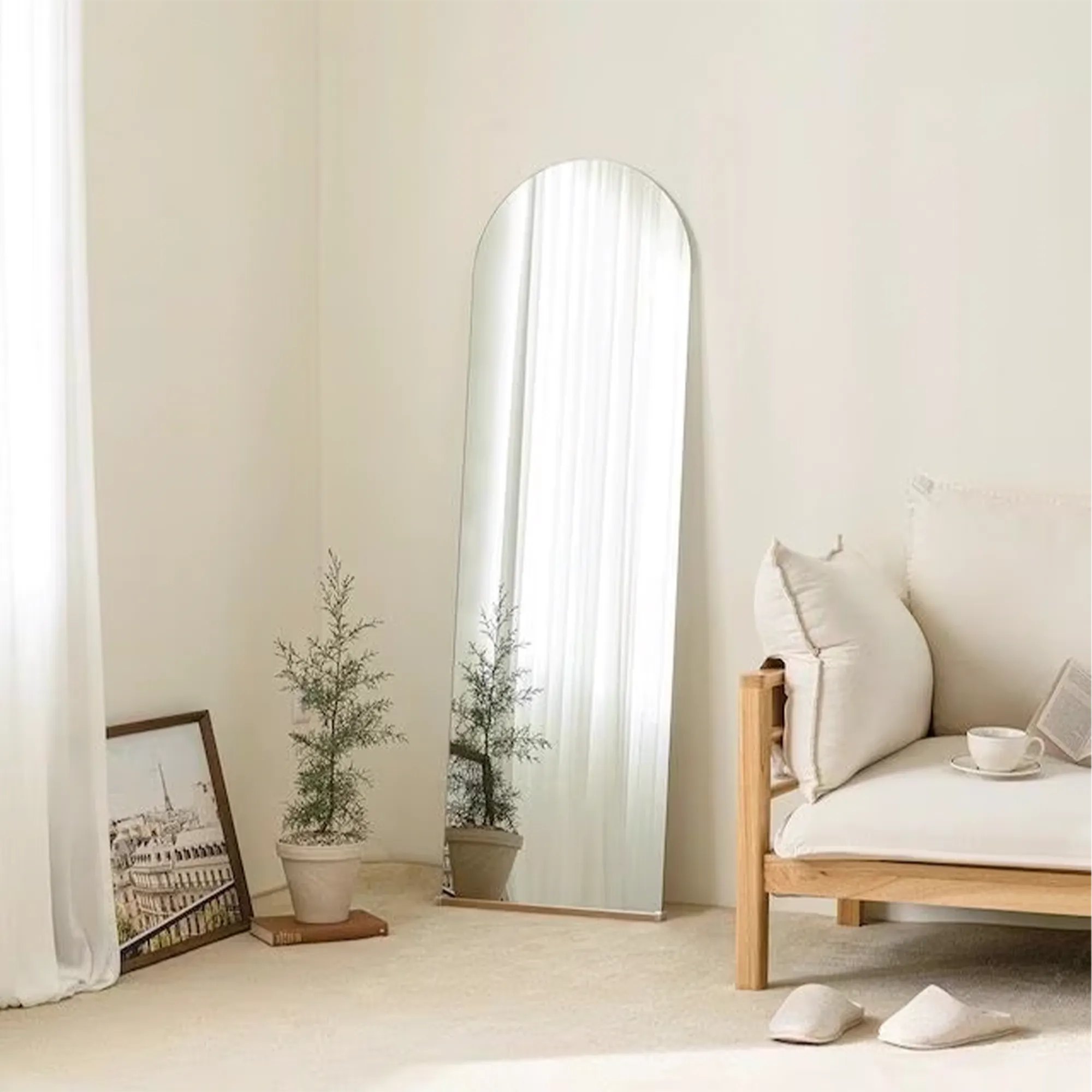 (As-is) Ulyssa Arched Standing Floor Wall Mirror (3 Sizes) - 50 x 160 cm - 21