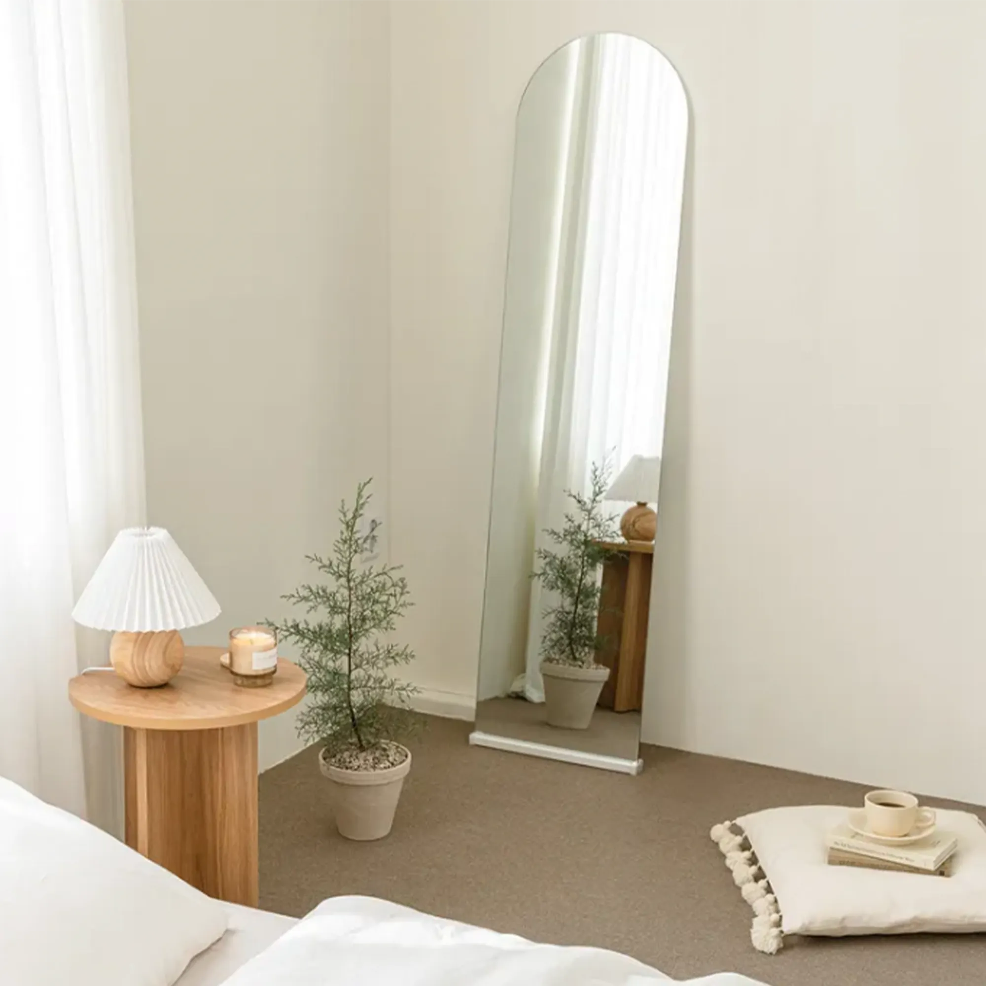 (As-is) Ulyssa Arched Standing Floor Wall Mirror (3 Sizes) - 50 x 160 cm - 22