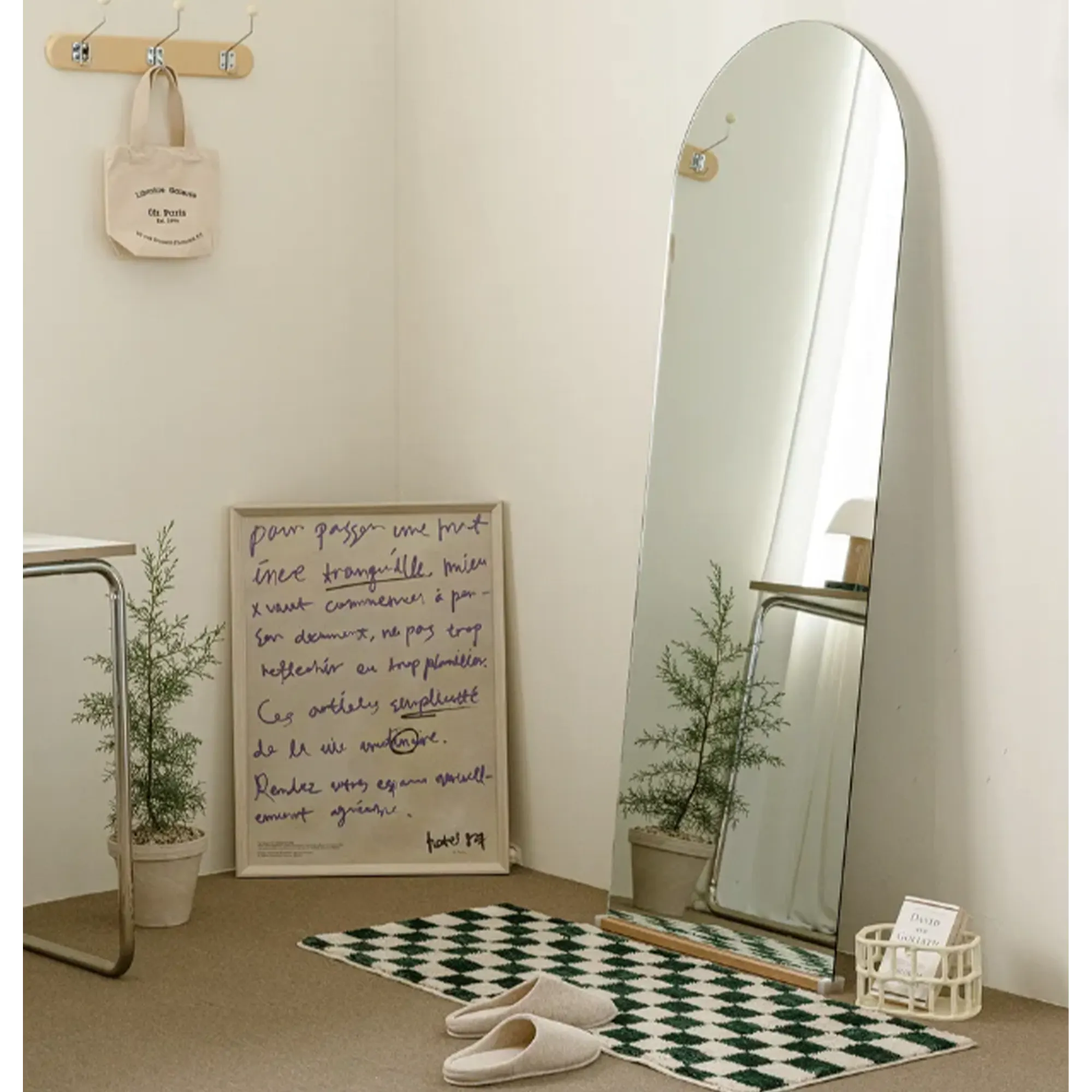 (As-is) Ulyssa Arched Standing Floor Wall Mirror (3 Sizes) - 50 x 160 cm - 23