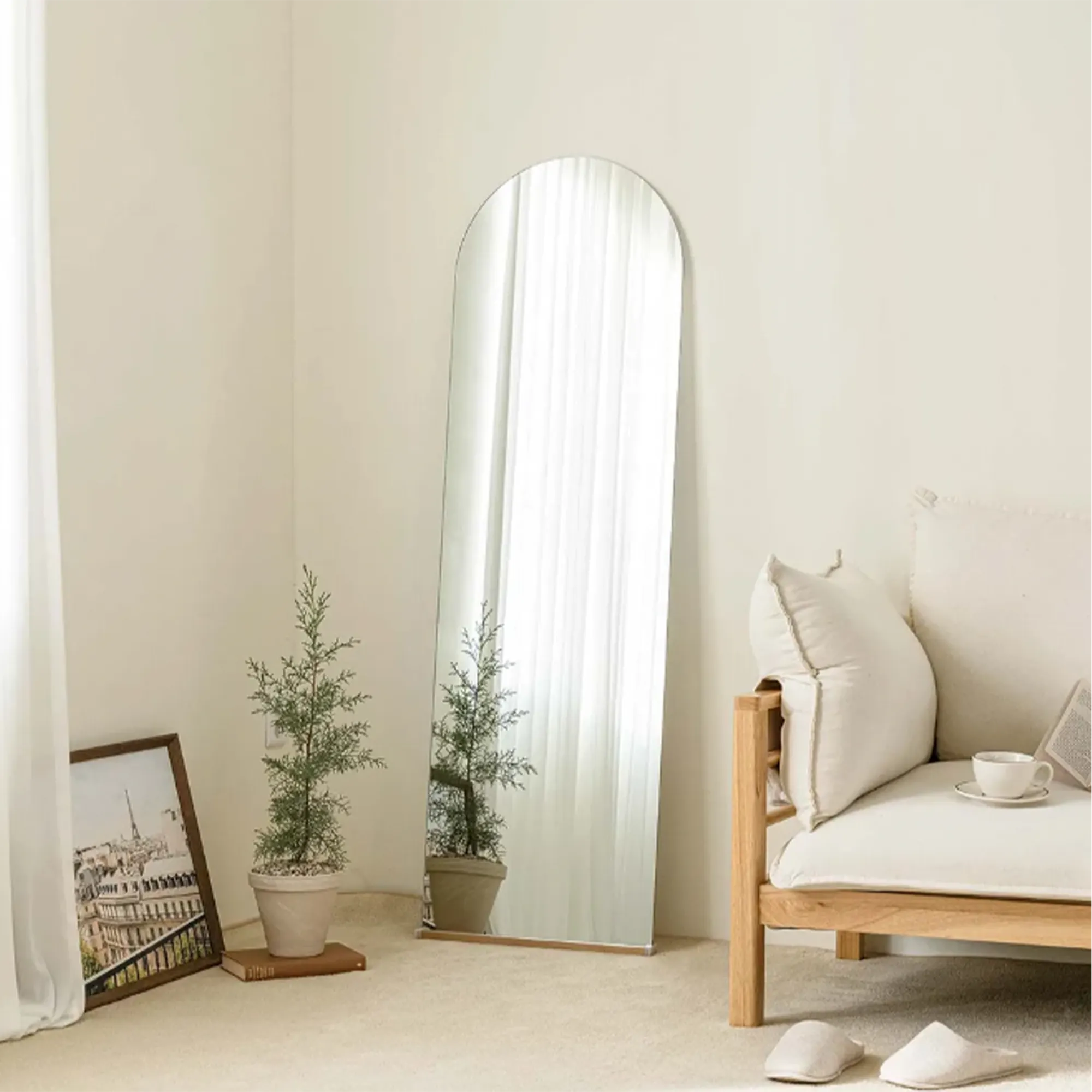 (As-is) Ulyssa Arched Standing Floor Wall Mirror (3 Sizes) - 50 x 160 cm - 24