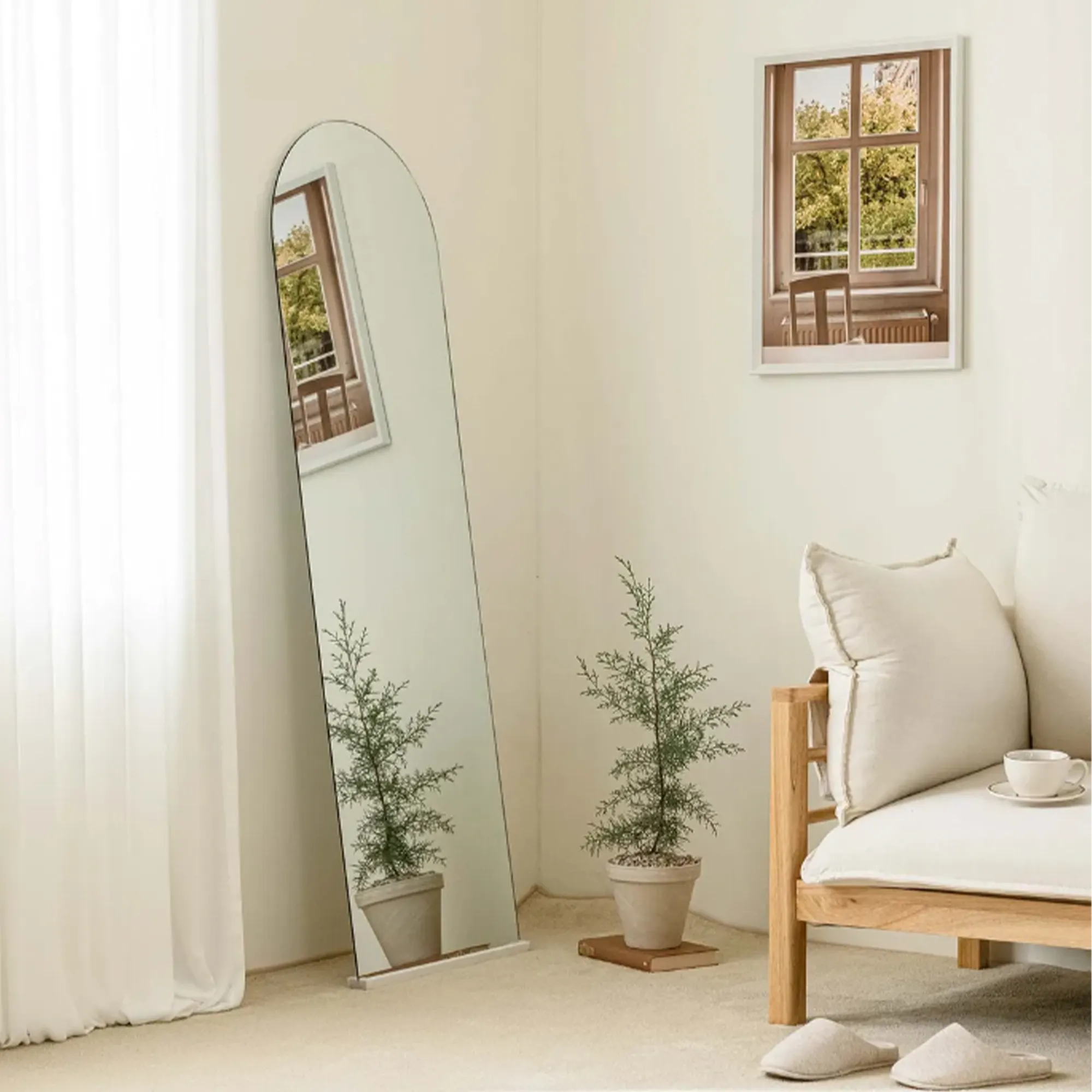 (As-is) Ulyssa Arched Standing Floor Wall Mirror (3 Sizes) - 50 x 160 cm - 25