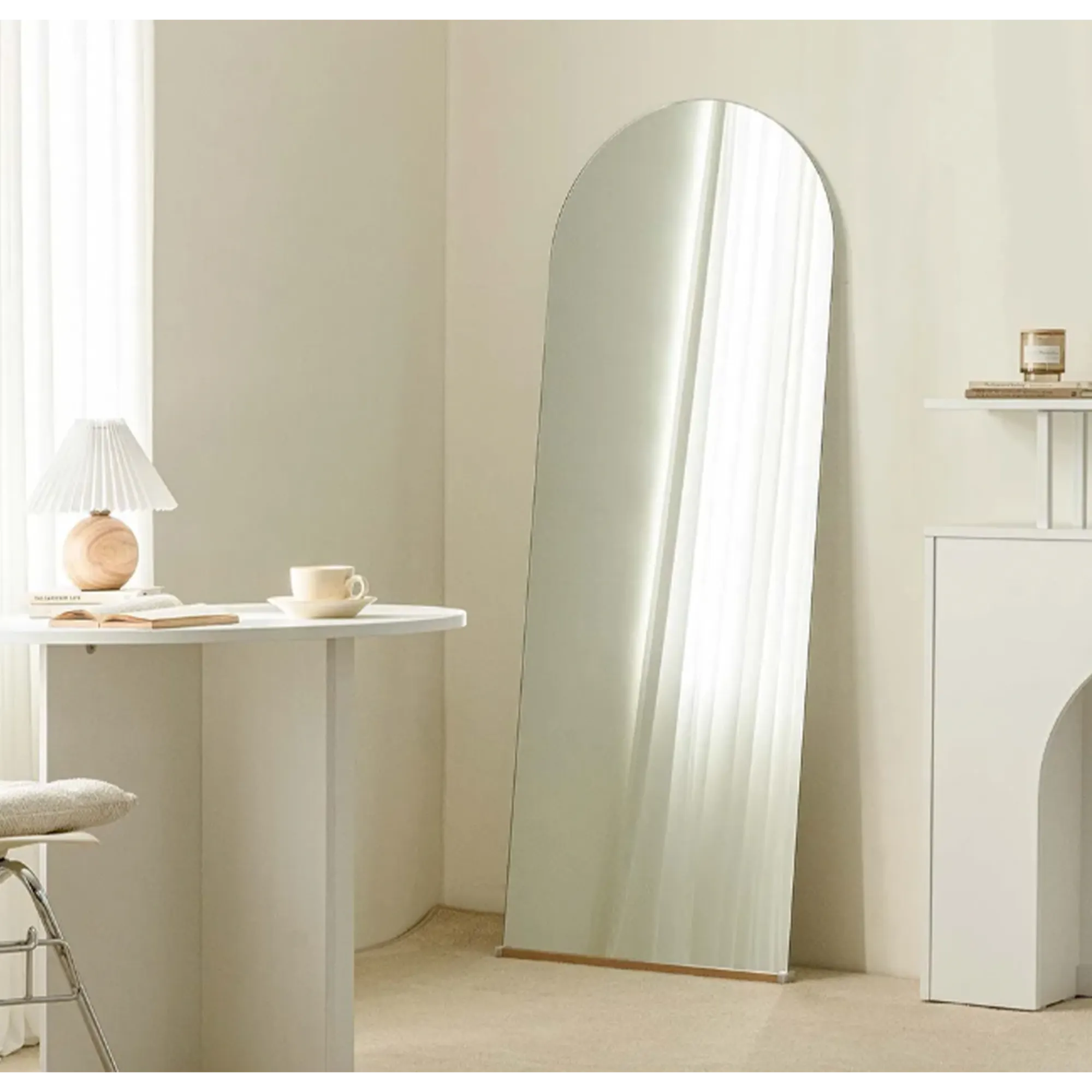 (As-is) Ulyssa Arched Standing Floor Wall Mirror (3 Sizes) - 50 x 160 cm - 12