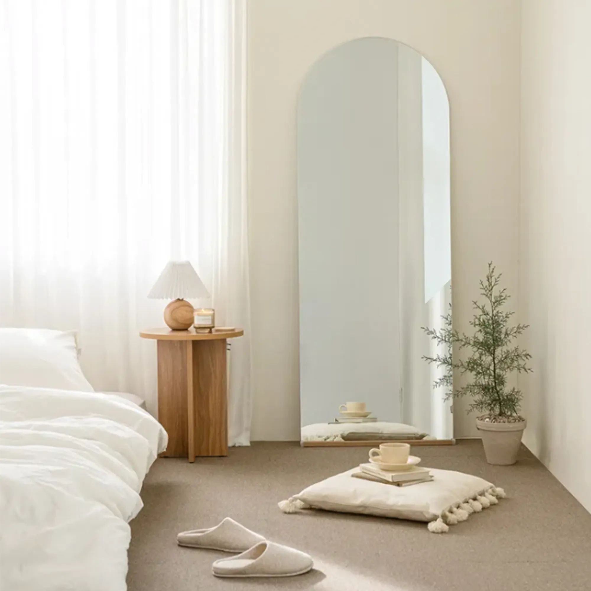 (As-is) Ulyssa Arched Standing Floor Wall Mirror (3 Sizes) - 50 x 160 cm - 14