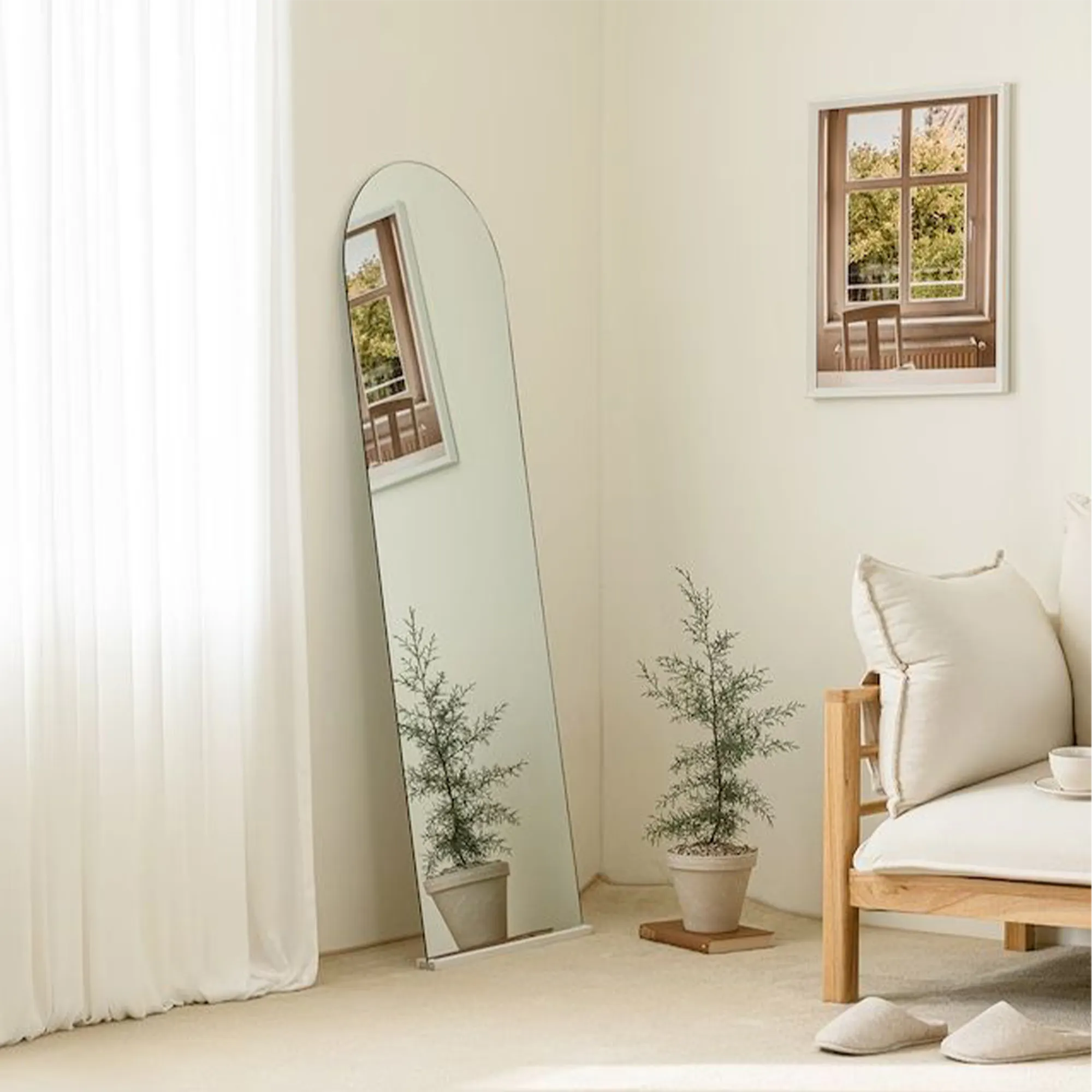(As-is) Ulyssa Arched Standing Floor Wall Mirror (3 Sizes) - 50 x 160 cm - 15