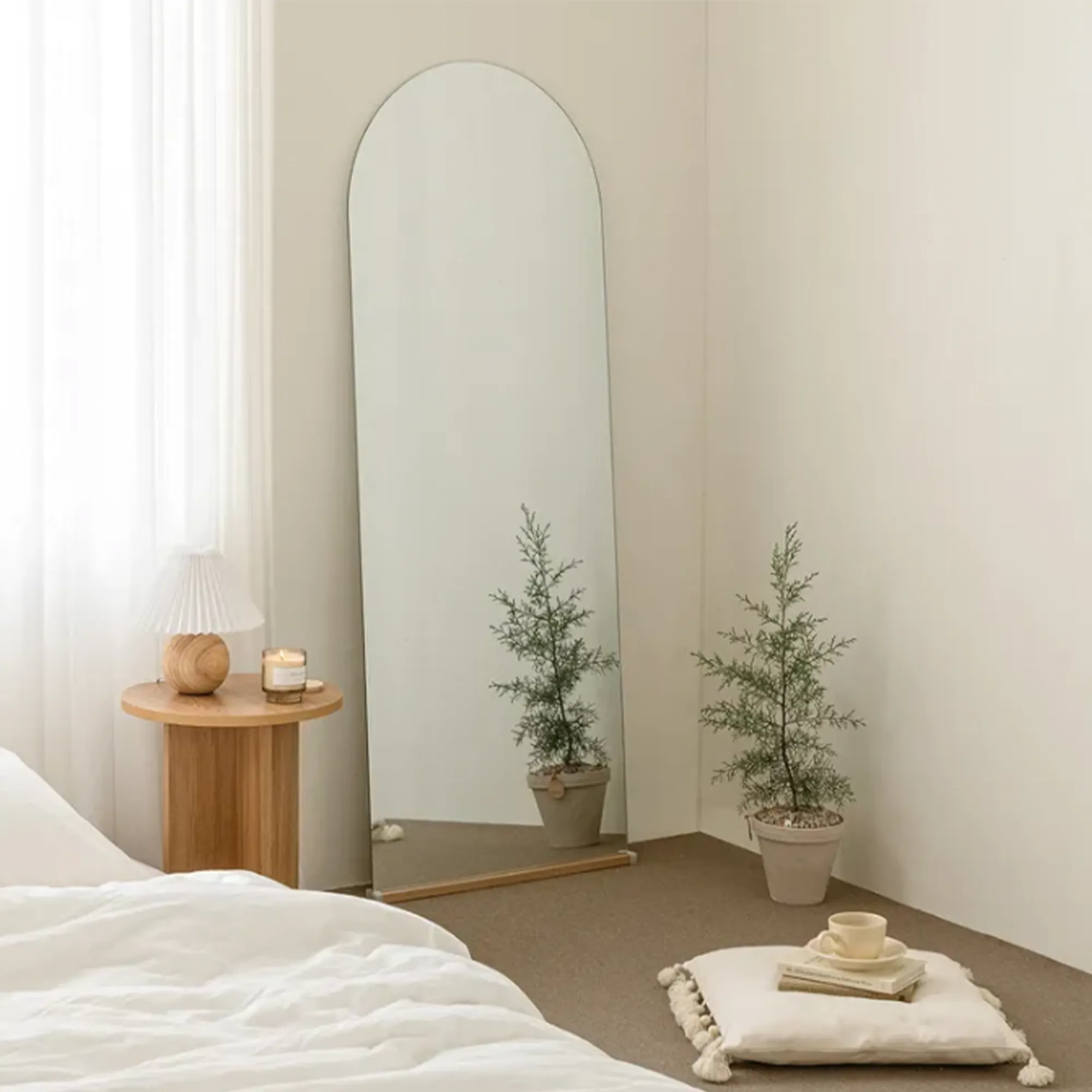(As-is) Ulyssa Arched Standing Floor Wall Mirror (3 Sizes) - 50 x 160 cm - 17