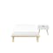 Hiro Single Platform Bed with 1 Dallas Bedside Table
