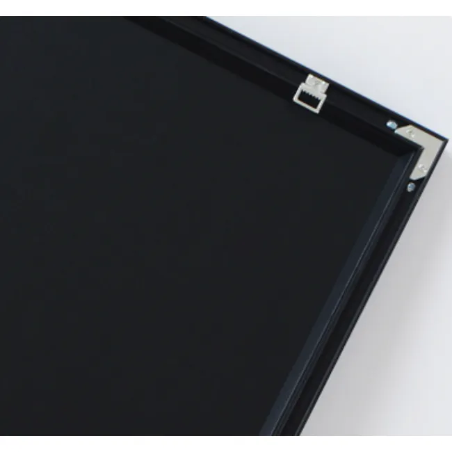 Geometric Framed Canvas 30cm x 40cm - Half - 4 - Black frame, metal hinge, sleek design, minimalist style, industrial