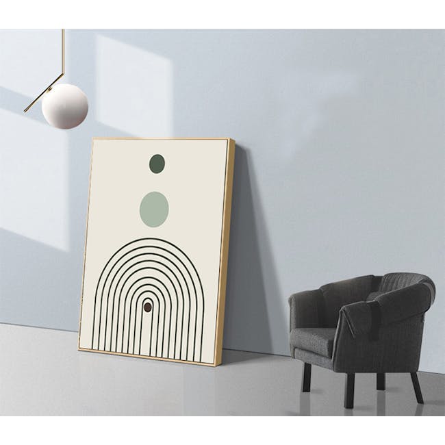 Moment Framed Canvas 40cm x 60cm (Set of 3) - 5 - Minimalist modern, geometric art, abstract design, abstract art piece