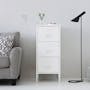 Olavi 3 TIer Metal Cabinet - White - 1
