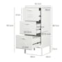 Olavi 3 TIer Metal Cabinet - White - 14