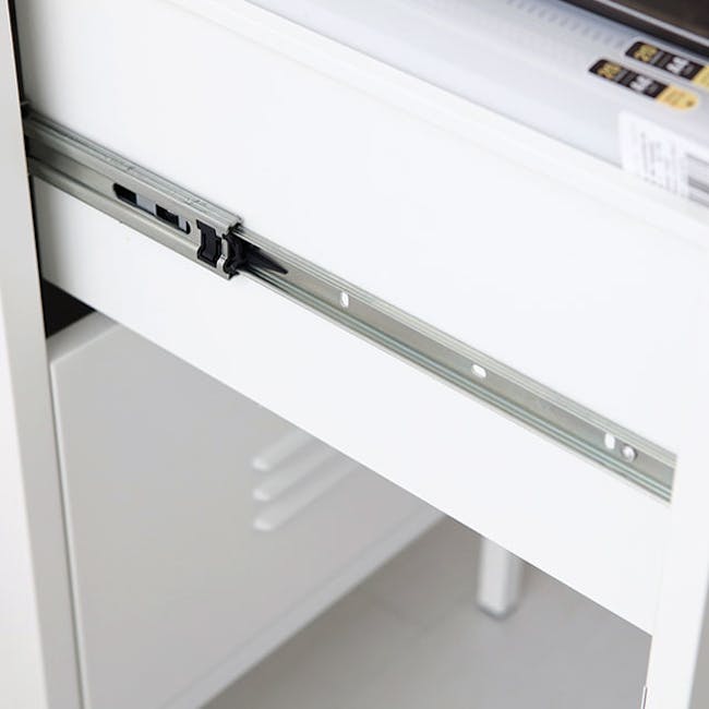 Olavi 3 TIer Metal Cabinet - White - 12