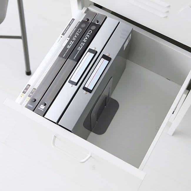 Olavi 3 TIer Metal Cabinet - White - 11