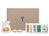 Pristine Aroma Ceramic Burner with 4 Pack Wax Cube Set